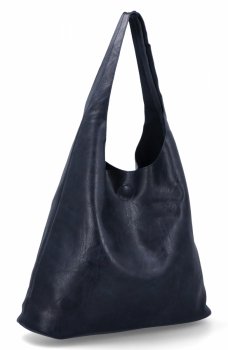 Torebka Damska Shopper Bag XL z Kosmetyczką firmy Herisson H8801 Granatowa