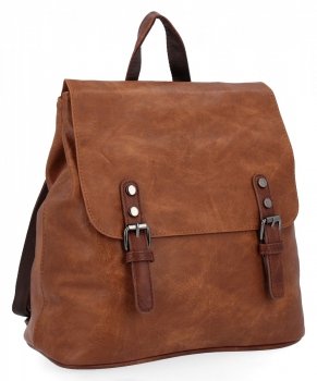 Modny Plecak Damski Vintage firmy Herisson 1552L2047 Rudy