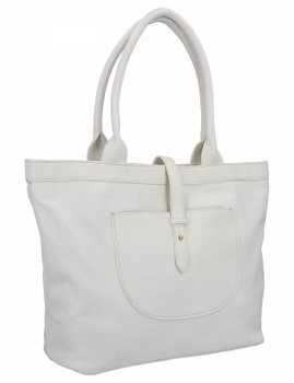 Torebka Damska Shopper Bag XL firmy Herisson 18R239 Biała