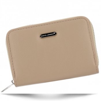 Uniwersalny Portfel Damski firmy David Jones P117-910 Ciemno Beżowy