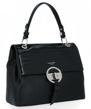 Elegancka Torebka Damska Kuferek firmy David Jones Czarna