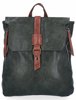 Plecak Damski Vintage XL firmy Herisson 1652H2023-11 Zielony
