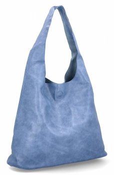 Torebka Damska Shopper Bag XL z Kosmetyczką firmy Herisson H8801 Niebieska