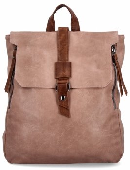 Plecak Damski Vintage XL firmy Herisson 1652H2023-11 Brudny Róż