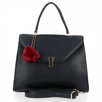 Eleganckie Torebki Damskie Herisson Kuferek Czarna