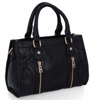 Torebka Damska w Stylu Vintage firmy Herisson 16B6047 Czarna