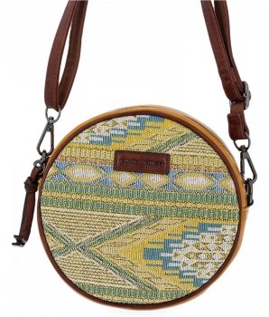 Torebka Listonoszka Boho David Jones Żółta 6651-2