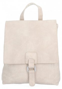 Stylowy Plecaczek Damski Vintage firmy Herisson 1202B419 Beżowy