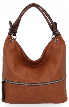 Uniwersalna Torebka Damska XL firmy Hernan HB0386 Ruda