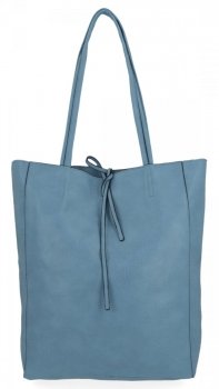 Uniwersalna Torebka Damska Shopper Bag XL Hernan HB0253 Niebieska