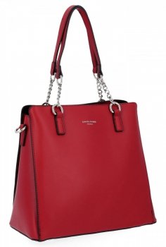 Torebka Klasyczna David Jones Czerwona CM6283