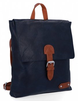 Plecak Damski w Stylu Vintage firmy Herisson 1502H450 Granatowy