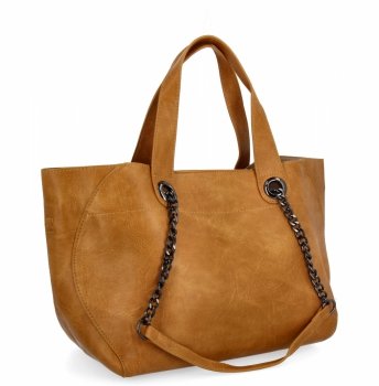 Torebka Damska Shopper Bag z Listonoszką 2w1 firmy Herisson 1852A902 Jasno Ruda