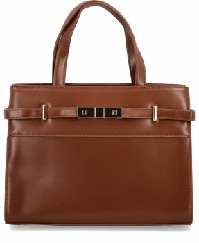 Elegancka Torebka Damska Kuferek firmy Herisson 19R509 Ruda