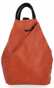 Miejski Plecak Damski firmy Hernan HB0137-1 Pomarańczowy