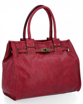 Elegancka Torebka Damska Kuferek firmy Hernan HB0248 Czerwona