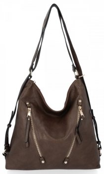 Uniwersalna Torebka Damska Grace Bags Plecaczek Khaki