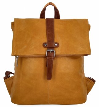 Plecak Damski w Stylu Vintage firmy Herisson 165B312 Żółty