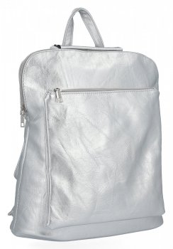 Duży Plecak Damski XL firmy Hernan HB05017-L Srebrny