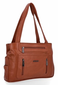 Torebka Damska Shopper Bag firmy Hernan 3892 Ruda