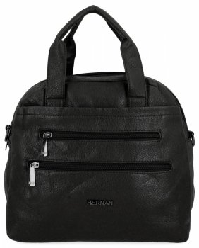 Uniwersalna Torebka Damska 2 Komory firmy Hernan 50908 Czarna