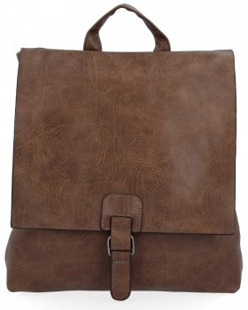 Stylowy Plecak Damski Vintage XL firmy Hernan HB0349 Ziemisty