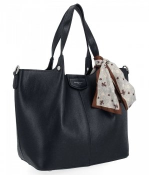 Firmowa Torebka Damska Shopper Bag David Jones CM6476 Czarna