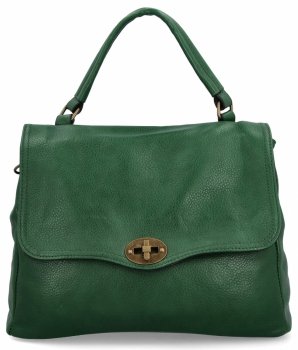 Torebka Damska w Stylu Vintage firmy Hernan HB0129 Ciemno Zielona