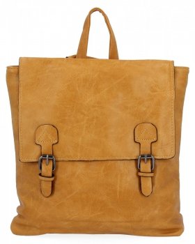 Duży Plecak Damski Vintage XL firmy Hernan HB0382 Żółty