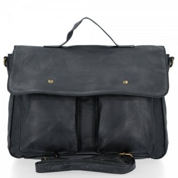 Elegancka Torebka Damska Diana&Co Aktówka Vintage Czarna