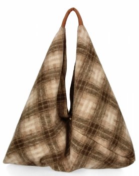 Włoska Torebka Shopper bag w Modne Wzory 835 Multikolor