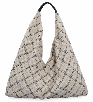 Włoska Torebka Shopper bag w Modne Wzory 835 Multikolor