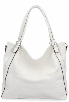 Torebka Damska Shopper Bag XL firmy Hernan HB0337 Biała