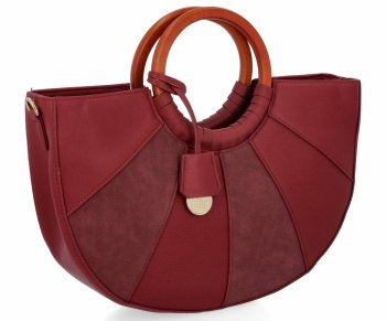 Modna Torebka Damska Kuferek firmy Herisson 275C6017 Bordowa