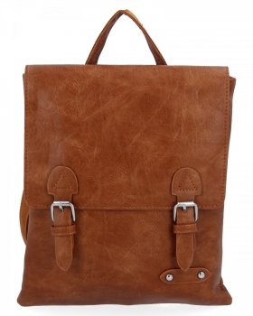 Modny Plecak Damski w Stylu Vintage firmy Herisson 817 Rudy