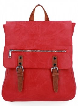 Plecak Damski Vintage XL firmy Herisson 1652H453 Czerwony