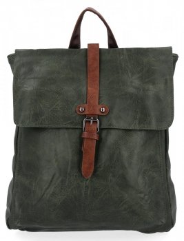 Duży Plecak Damski w stylu Vintage firmy Herisson 1502A512 Zielony