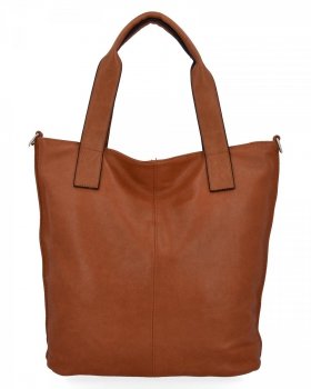 Duża Torebka Damska Shopper Bag XXL firmy Hernan HB0363 Ruda