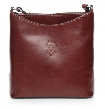 Listonoszka skórzana Genuine Leather Brązowa