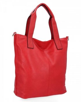 Duża Torebka Damska Shopper Bag XXL firmy Hernan HB0363 Czerwona