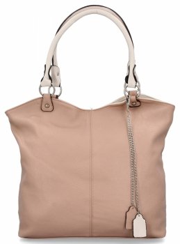 Torebka Uniwersalna Shopper Bag Hernan HB0150 Pudrowy Róż/Beżowa