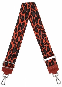 Modny Pasek Do Torebki Pantera P028PAN Ceglasty