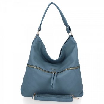 BEE BAG Uniwersalna Torebka Damska Denise w rozmiarze XL Jasno Niebieska