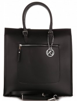 Elegancka Torba Skórzana VITTORIA GOTTI Czarna