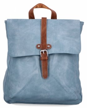 Duży Plecak Damski w stylu Vintage firmy Herisson 1502A512 Błękitny
