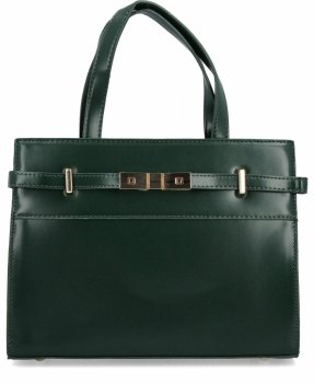 Elegancka Torebka Damska Kuferek firmy Herisson 19R509 Butelkowa Zieleń