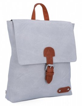 Plecak Damski w Stylu Vintage firmy Herisson 1502H450 Jasno Szary