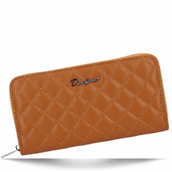 Pikowany Portfel Damski XL firmy David Jones P116-510 Rudy