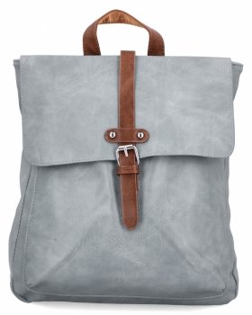Duży Plecak Damski w stylu Vintage firmy Herisson 1502A512 Jasno Szary