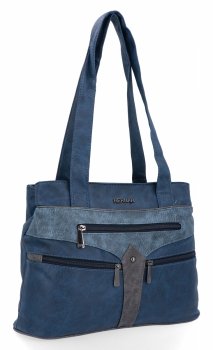 Torebka Damska Shopper Bag firmy Hernan 8006-1 Granatowa/Morska
